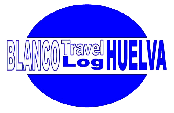 logo blanco travel log huelva transparente